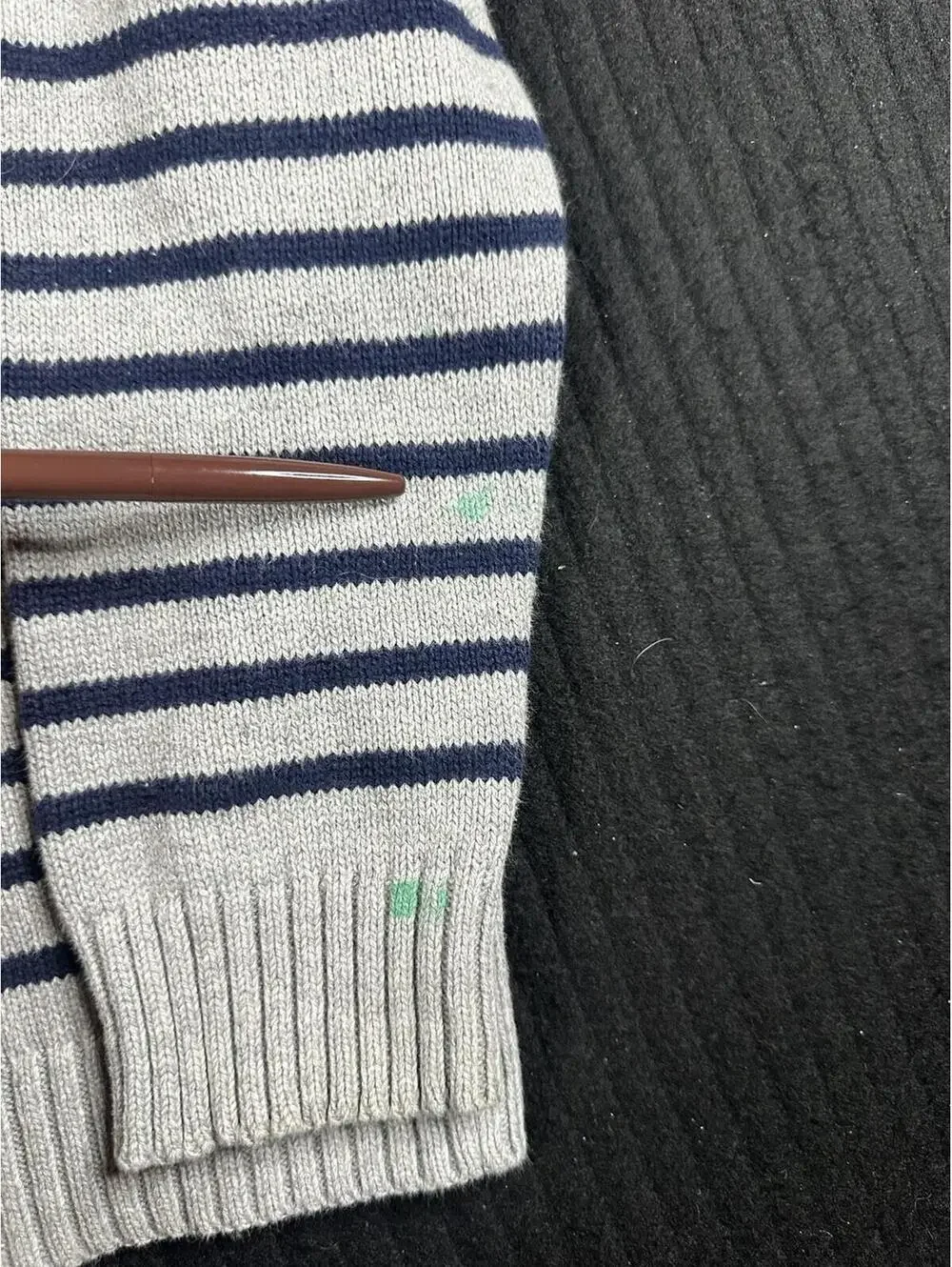 🧵✨ Boys Gray Striped Sweater, Sz Small(5-6), Gymboree, Crew 100% Cotton 🧵✨